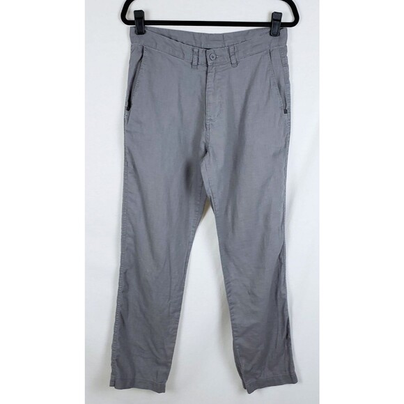 Patagonia Hemp Organic Cotton Pants Mens 30 Taupe Gray Tapered Leg Midrise